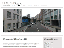 Tablet Screenshot of kilbyjones.com